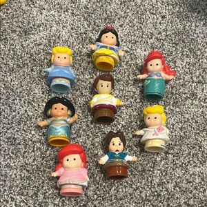 Disney Little People Princess Prince Cinderella Jasmine Ariel Snow White Flynn
